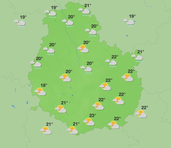 Météo en Côte-d’Or - Un week-end agréable malgré quelques averses samedi