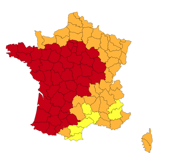 La Côte-d’Or passe en vigilance rouge canicule et en vigilance orange pour les risques feux de forets lundi 22 juin midi
