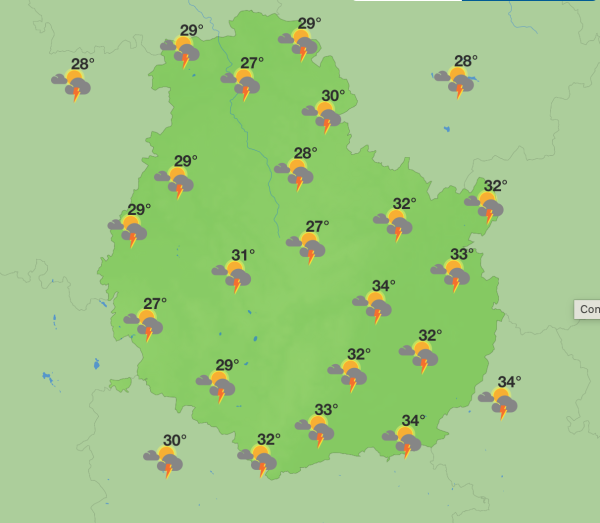Météo en Côte-d’Or - Un week-end caniculaire avant le retour des orages