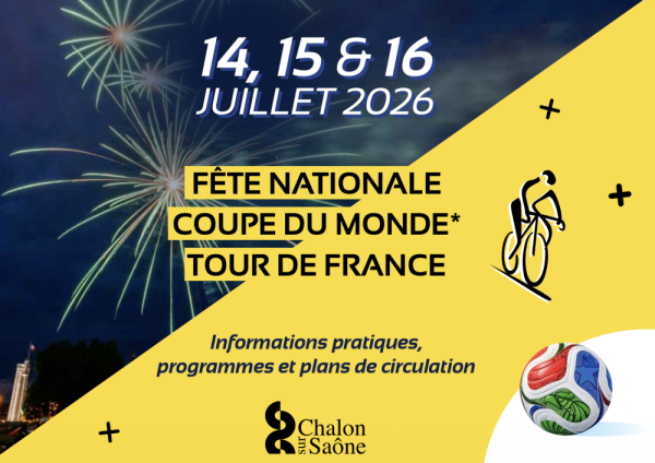 TOUR DE FRANCE - Tout le détail pratique de la circulation et du stationnement dans le centre de Chalon du 14 au 16 juillet
