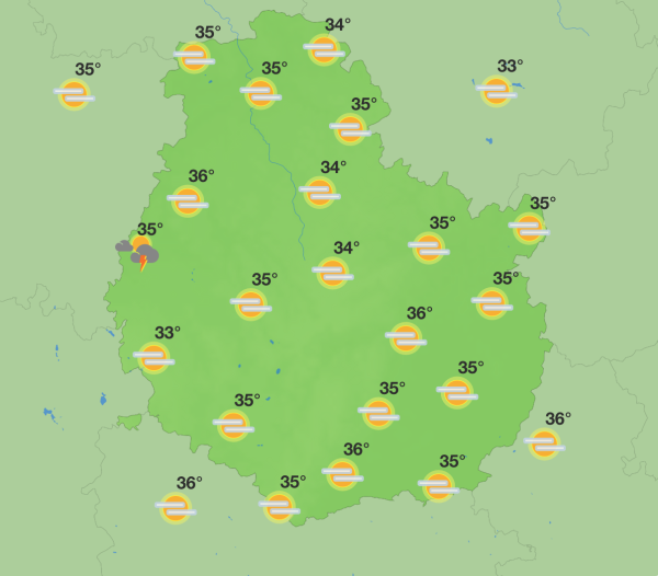 Météo en Côte-d’Or - Encore une semaine étouffante avant le retour des orages
