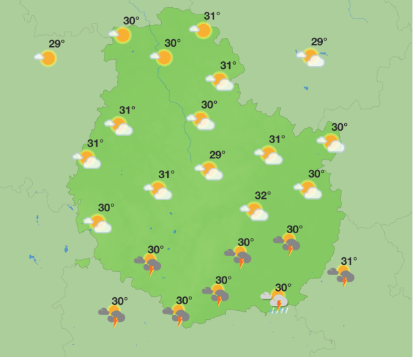 Météo en Côte-d’Or - Un week-end estival entre soleil et risque d’orages
