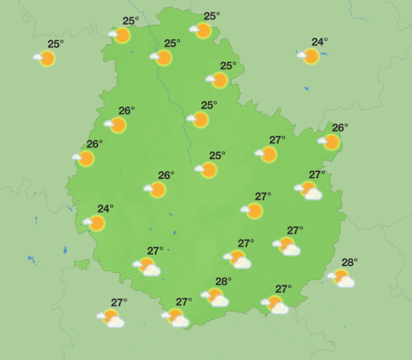Côte-d’Or - Un week-end chaud et plutôt ensoleillé