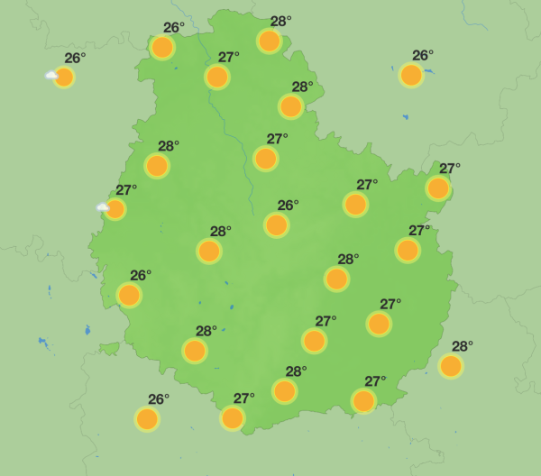 Météo en Côte-d’Or – Un week-end encore estival