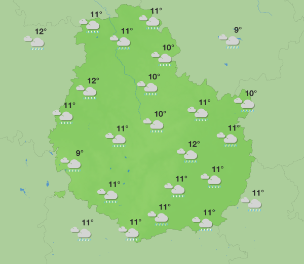 Météo en Côte-d’Or – Un week-end pluvieux avant une amélioration dimanche soir