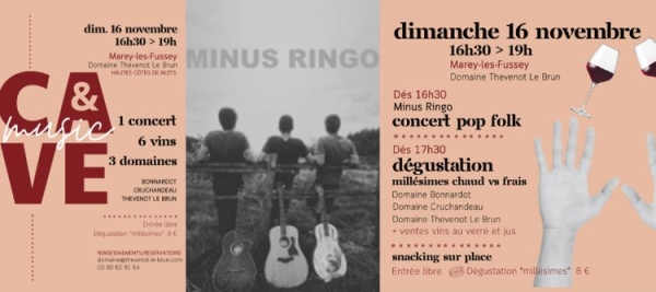 "Cave & Music" en Hautes-Côtes de Nuits le dimanche 16 novembre