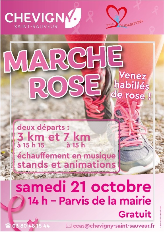 Chevigny marchera en rose le 21 octobre ! 