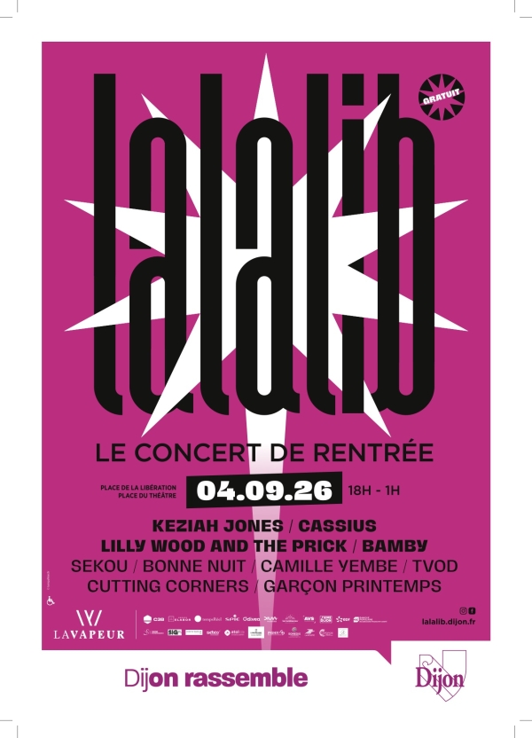 Lalalib 2026 - Keziah Jones, Cassius et Lilly Wood and The Prick attendus pour une grande rentrée musicale à Dijon
