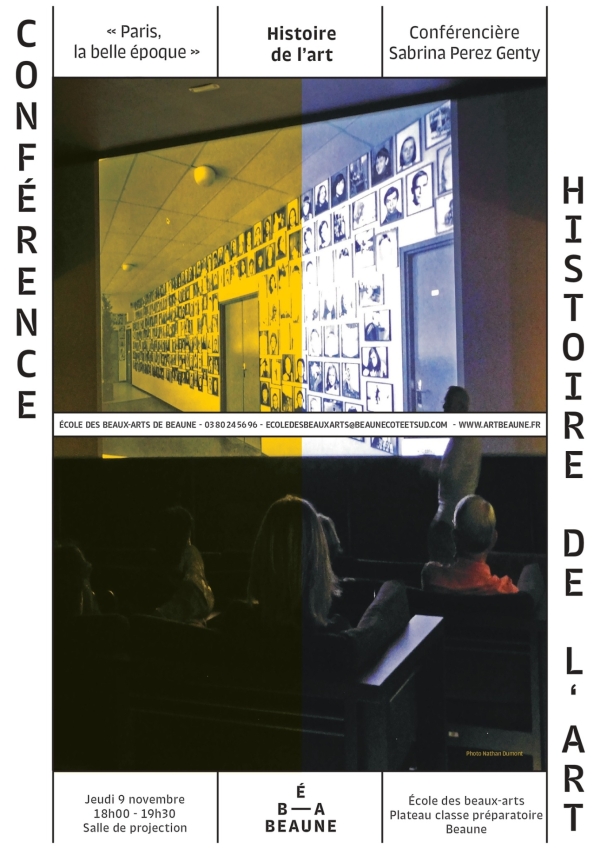 Conférence d’histoire de l’art « Paris, la belle époque » le jeudi 9 novembre