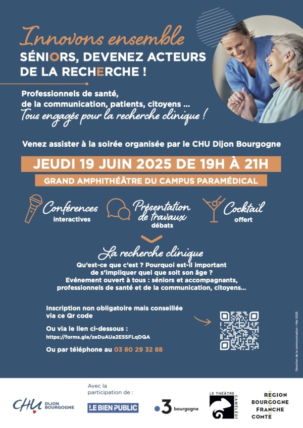 Inclusion des séniors dans la recherche en santé : un enjeu stratégique pour le CHU Dijon Bourgogne