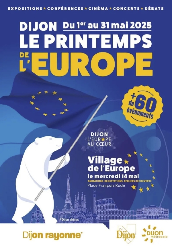 La ville de Dijon célèbre le printemps de l’Europe du 1er au 31 mai 2025