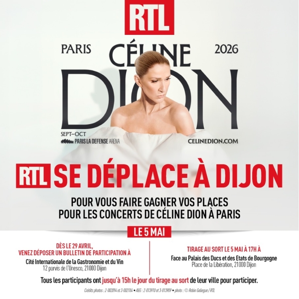 Dijon – Dernière chance de participation : RTL fait gagner des places pour Céline Dion