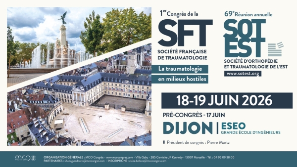 Dijon accueille le premier congrès de la Société Française de Traumatologie et près de 200 spécialistes venus de toute la France