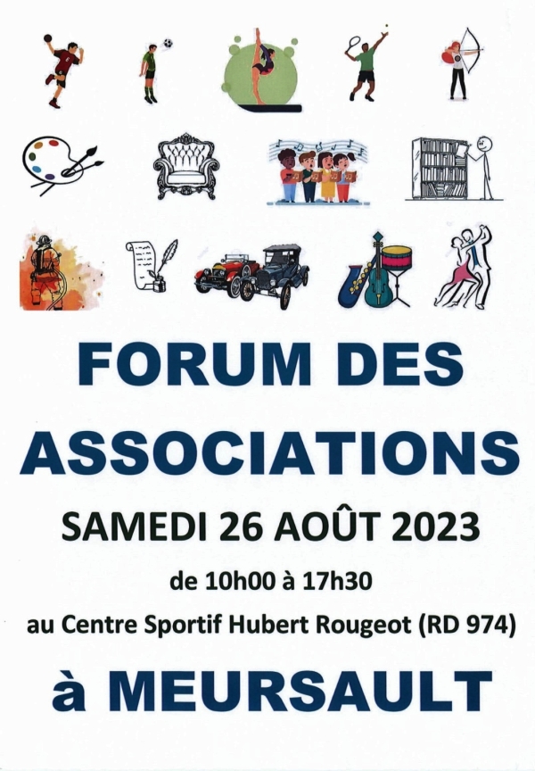 Meursault - 5e Forum des Associations le samedi 26 août