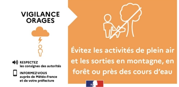 La Côte-d’Or en vigilance orange « Orages » à partir de 20 h et jusqu’à minuit