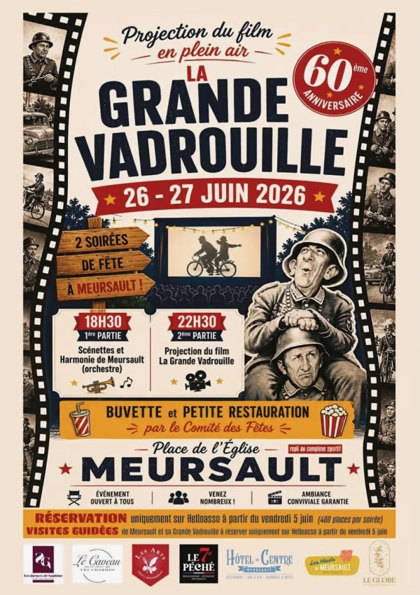 Meursault fête les 60 ans de « La Grande Vadrouille » les 26 et 27 juin