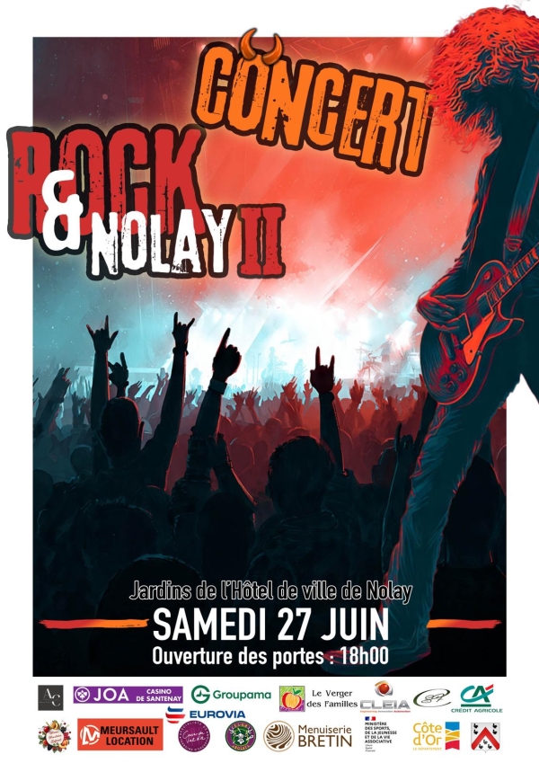 Nolay - Rock & Nolay revient pour une 2ᵉ édition dans les jardins de l’hôtel de ville le 27 juin