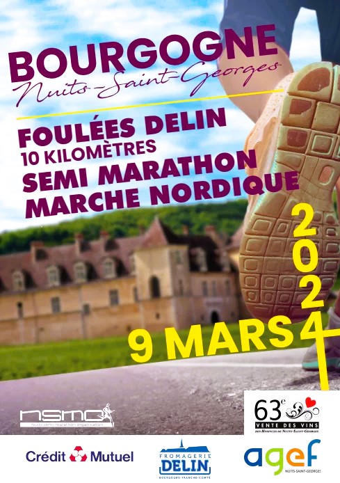 Nuits-Saint-Georges - week-end de festivités sportives avec la 22e édition du semi-marathon de la Vente des Vins le samedi 9 mars