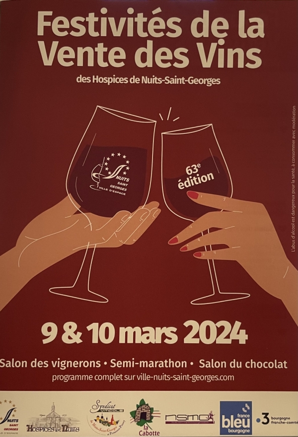 Nuits-Saint-Georges en Fête - Un week-end de festivités et d'engagement autour de la 63e vente des vins des Hospices les samedi 9 et dimanche 10 mars