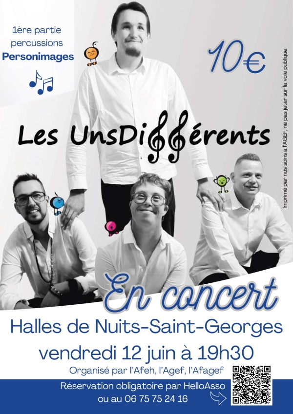 Nuits-Saint-Georges – Les UnsDifférents en concert le 12 juin pour changer le regard sur le handicap