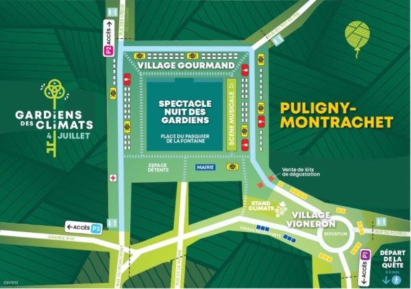 Infos pratiques – Comment venir à Puligny-Montrachet pour l’événement « Gardiens des Climats » ce vendredi 4 juillet de 16 h à minuit