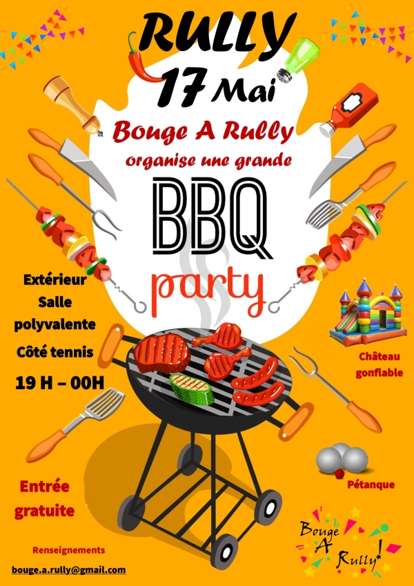 Grande soirée barbecue à Rully : rendez-vous le samedi 17 mai !