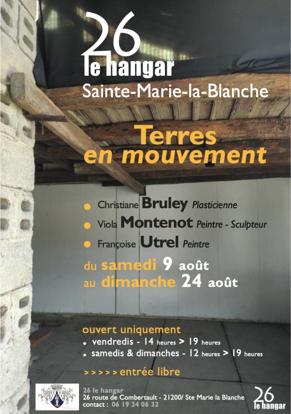 Sainte-Marie-la-Blanche - Terres en mouvement, prochaine exposition au « 26 Le Hangar »