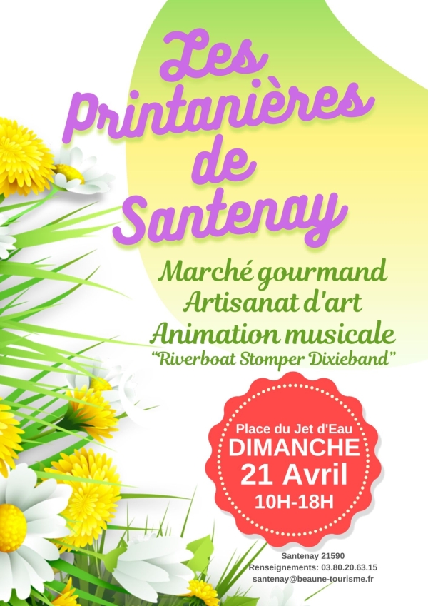 « Les Printanières de Santenay » - Artisanat d'art, marché gourmand et jazz festif ce dimanche 21 avril