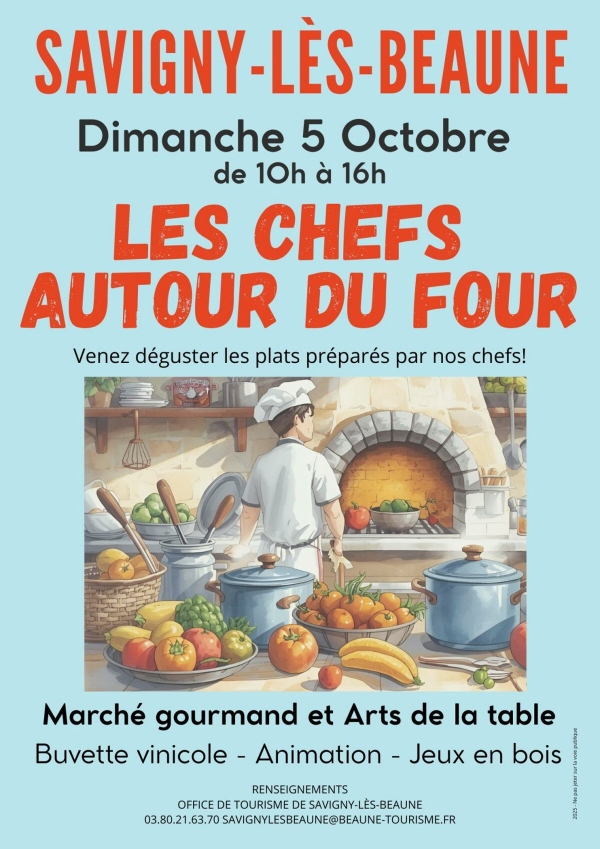 Les Chefs autour du four à Savigny - Un rendez-vous gourmand à ne pas manquer le 5 octobre