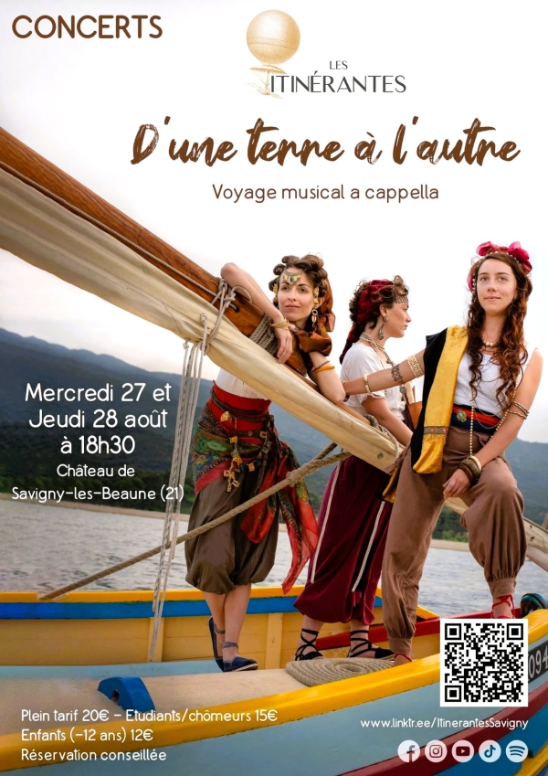 Concerts « D’une terre à l’autre » : un voyage musical au Château de Savigny-lès-Beaune