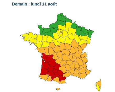 La Côte-d'Or en vigilance orange canicule à compter de lundi à midi