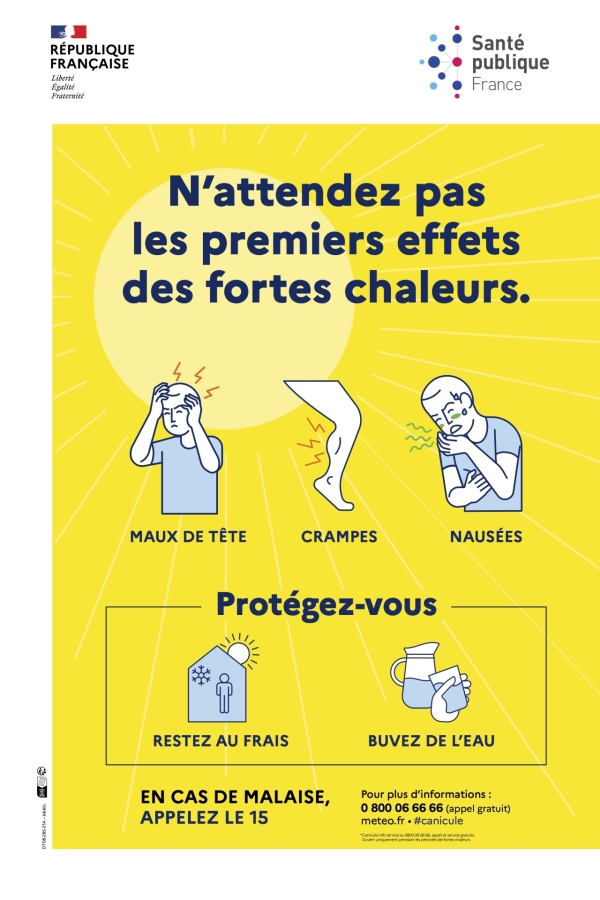 Nouvel épisode de chaleur - Se protéger, protéger son entourage !