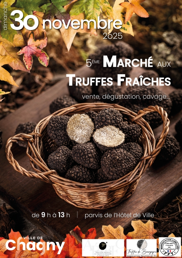 Chagny accueille son 5ᵉ Marché aux Truffes : un rendez-vous incontournable pour les gourmets le dimanche 30 novembre