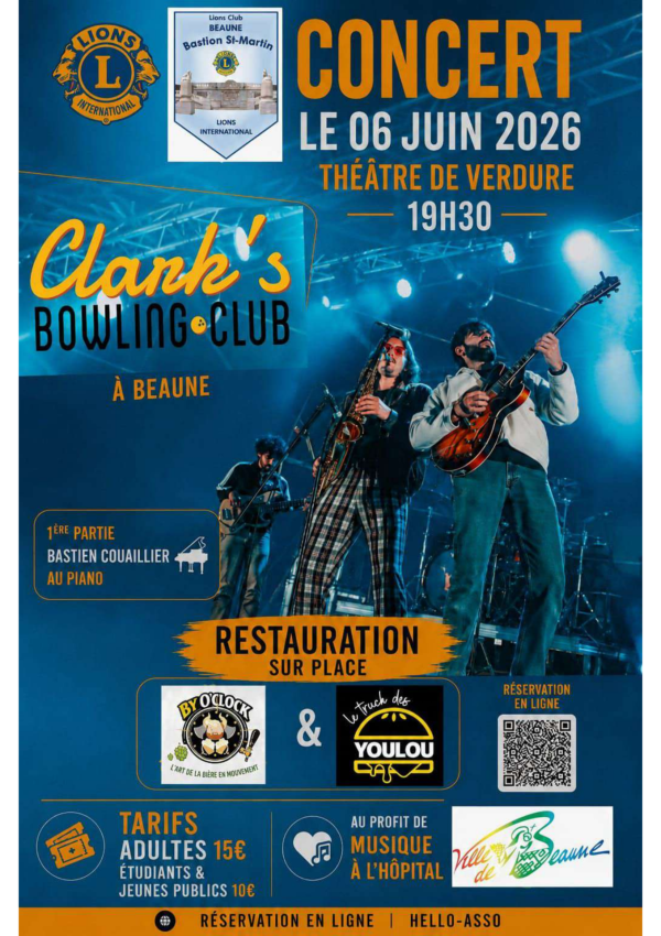 Beaune - Le Lions Club Beaune Bastion Saint-Martin mobilise la musique au service de l’hôpital ce samedi le 6 juin
