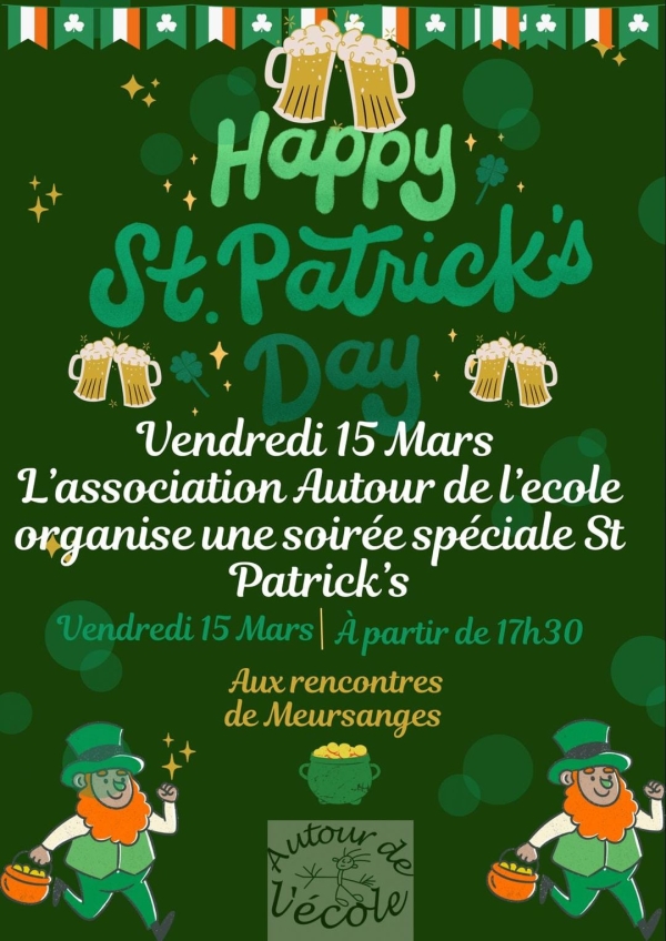 Rencontres de Meursanges avec producteurs et artisans locaux ce vendredi 14 mars, spéciale Saint-Patrick