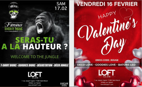 Fêtez la SAINT-VALENTIN au LOFT CLUB ! Programme de votre week-end