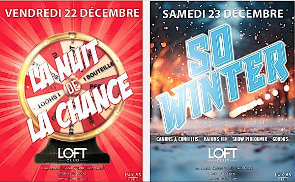 Le LOFT CLUB vous gâte juste avant Noël et… prépare sa nuit du Réveillon