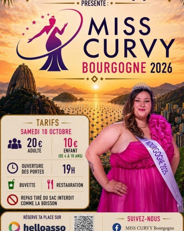 Les votes pour l’élection de Miss Curvy Bourgogne 2026 sont ouverts, à vous de jouer !