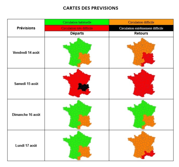 Du rouge et du noir sur les routes ce samedi 