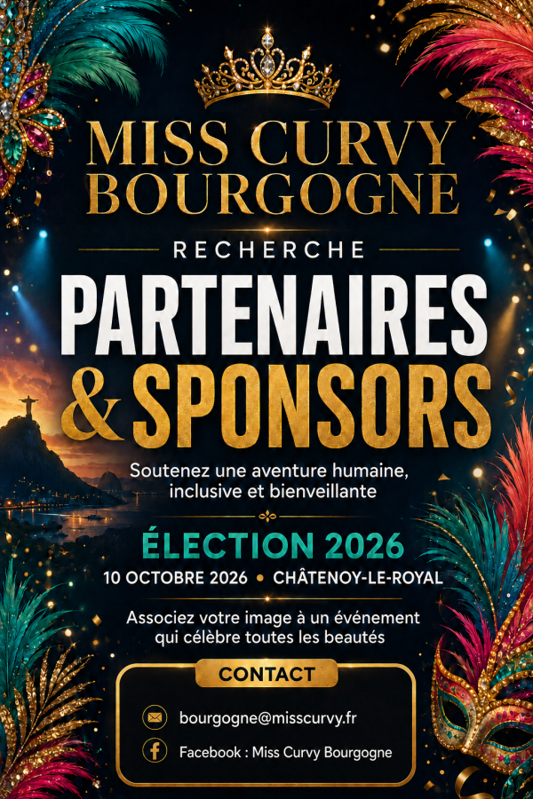 Miss Curvy Bourgogne recherche des partenaires pour son élection du 10 octobre 
