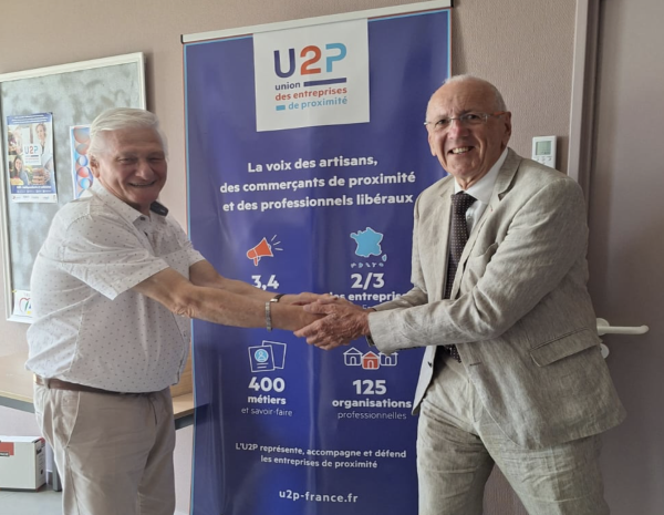 Alain Chandioux succède à Jean-Claude Brady à la Présidence de l'U2P Bourgogne Franche-Comté