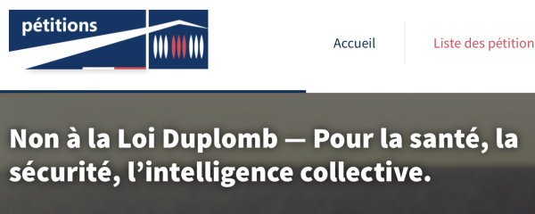 PETITION CONTRE LA LOI DUPLOMB - Déjà plus de 830 000 signataires 