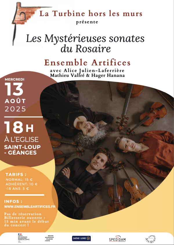 Rdv le 13 août à Saint-Loup-Géanges pour les mystérieuses sonates du Rosaire 
