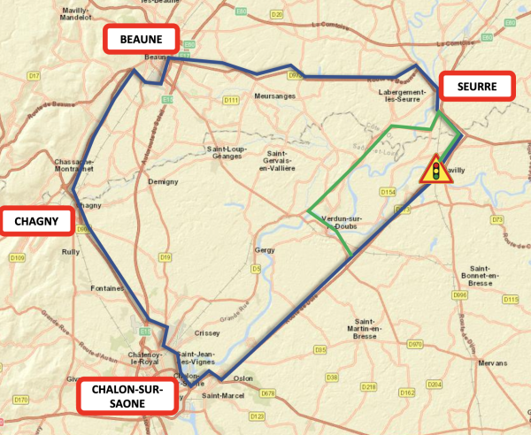 Travaux sur le Pont de Navilly - Attention des itinéraires de substitution entre Chalon / Beaune et Seurre 