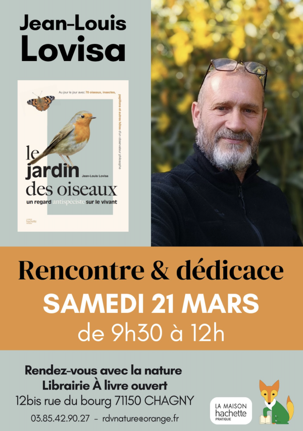 Rencontre et dédicace avec Jean-Louis Lovisa, auteur du Jardin des Oiseaux 
