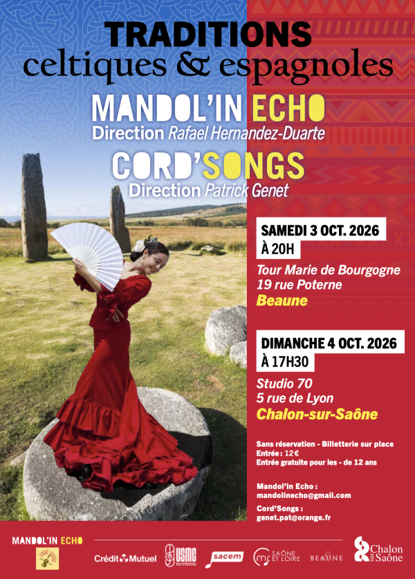 C’est la rentrée, l’ensemble à plectres Mandol’in Echo à Beaune le 3 octobre et à Chalon le 4 octobre