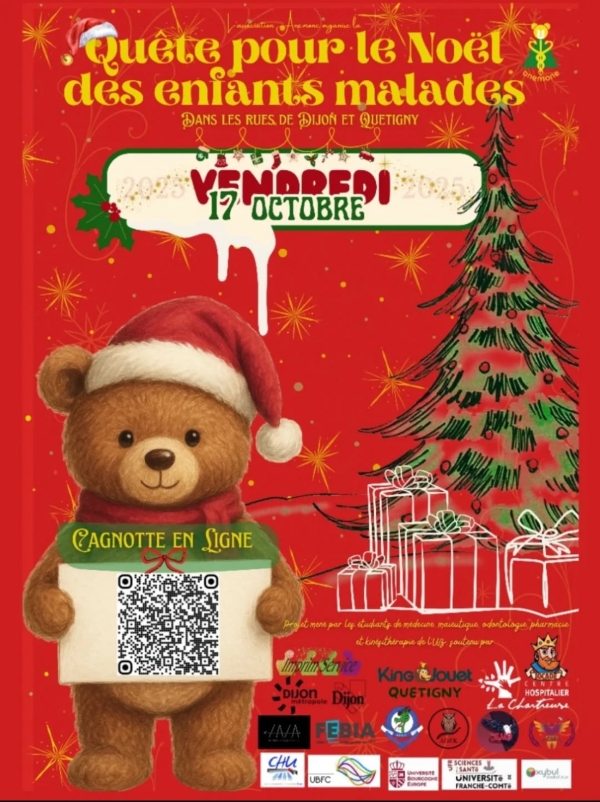 L'Association Anémone et les étudiants en médecine de Dijon se mobilisent pour les enfants malades 