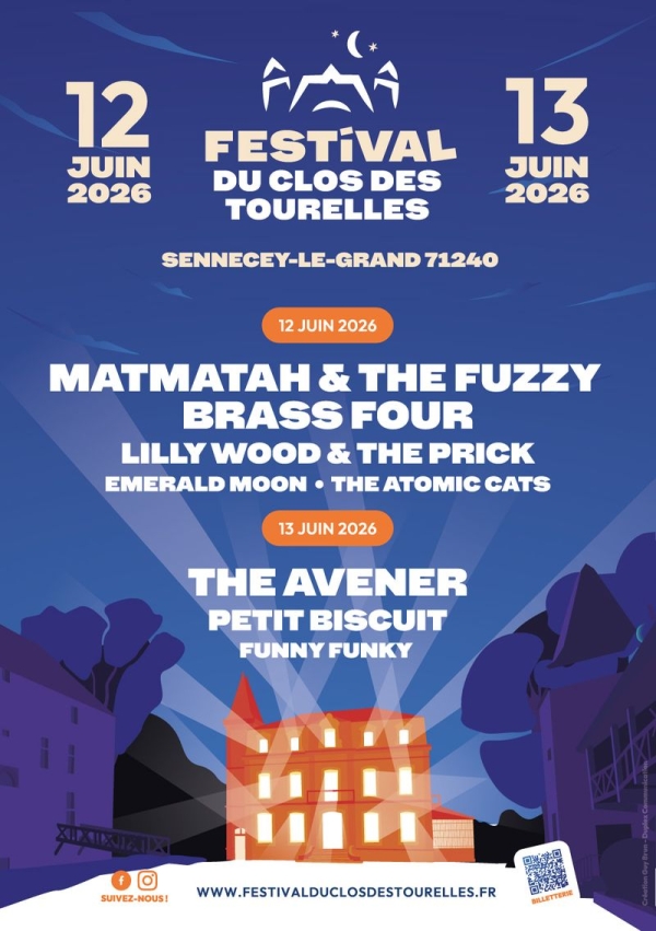 Festival du Clos des Tourelles — 12 & 13 juin -  “Un nouveau rendez-vous musical en Bourgogne dans un cadre patrimonial exceptionnel”