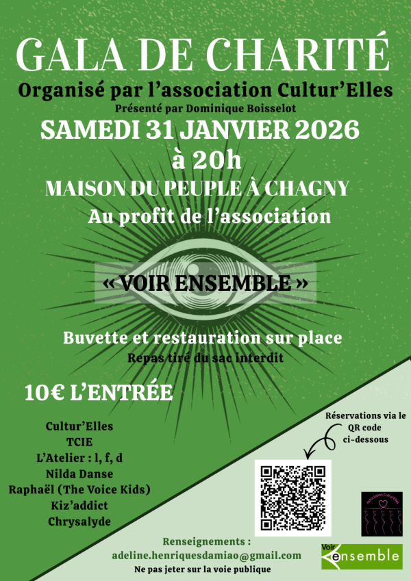 Chagny - L’association Cultur’Elles organise un gala de charité exceptionnel le samedi 31 janvier 