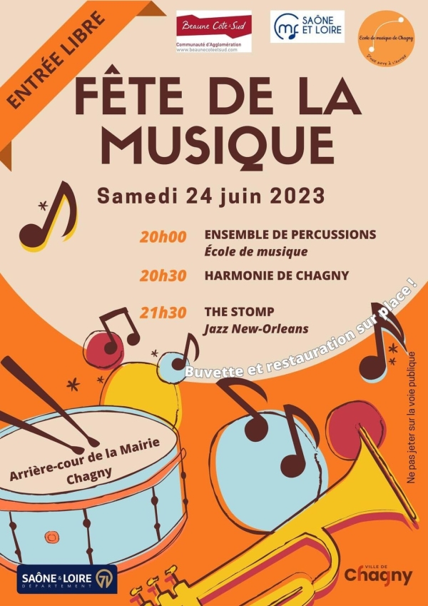 FETE DE LA MUSIQUE - A Chagny, rendez-vous est donné ce samedi soir 